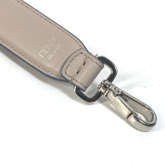 FENDI Strap you Studs Shoulder strap Leather Multicolore - Picture 10 of 16